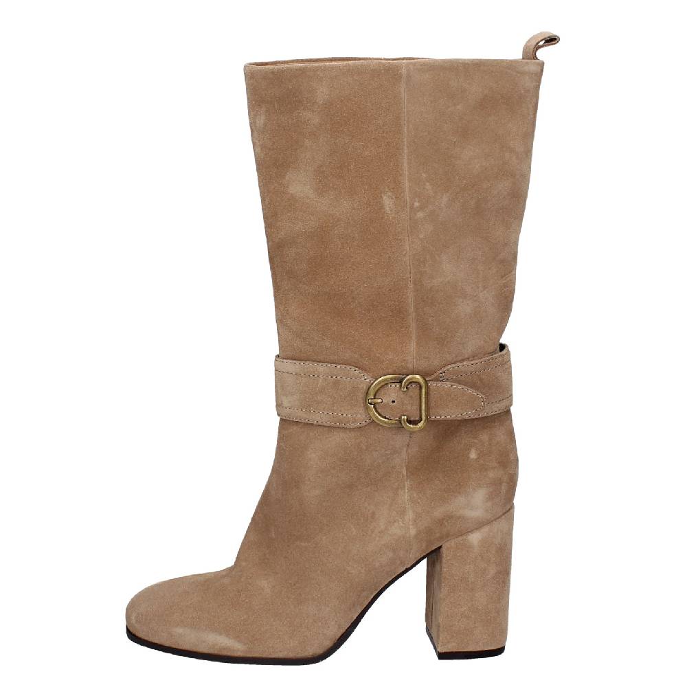 scarpe donna CARMENS stivali beige camoscio EX216 Convenienza