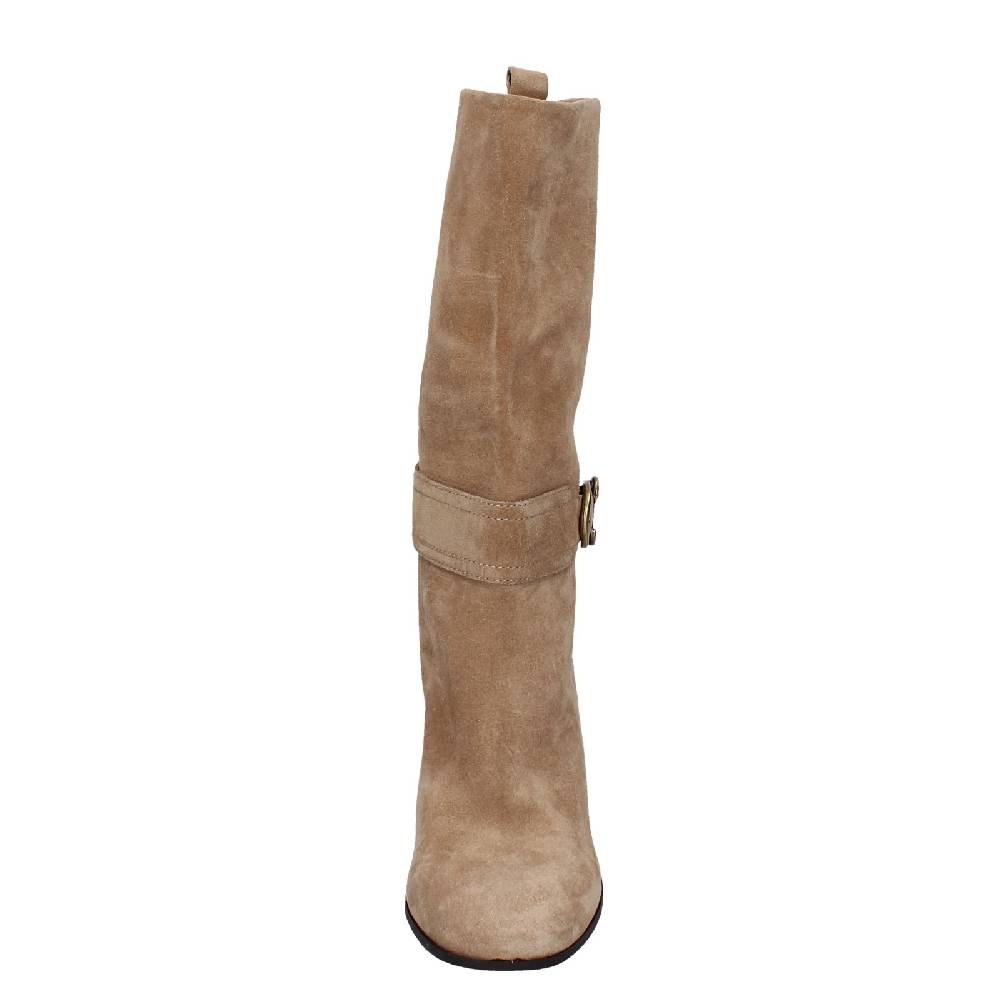 scarpe donna CARMENS stivali beige camoscio EX216 Convenienza