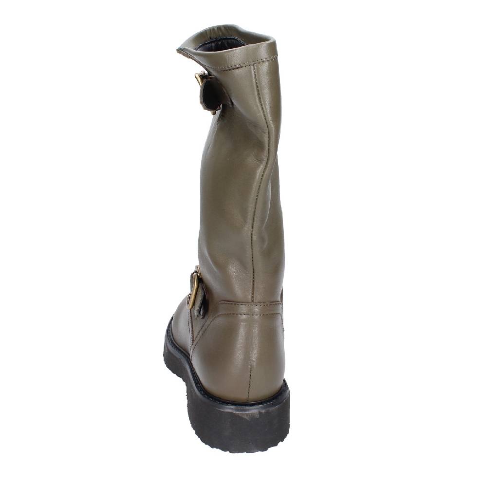 scarpe donna CARMENS stivali verde pelle EX187 Novità