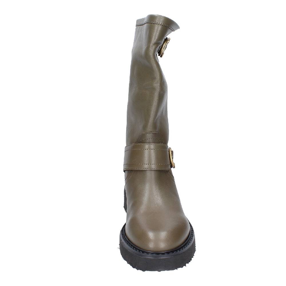 scarpe donna CARMENS stivali verde pelle EX187 Novità