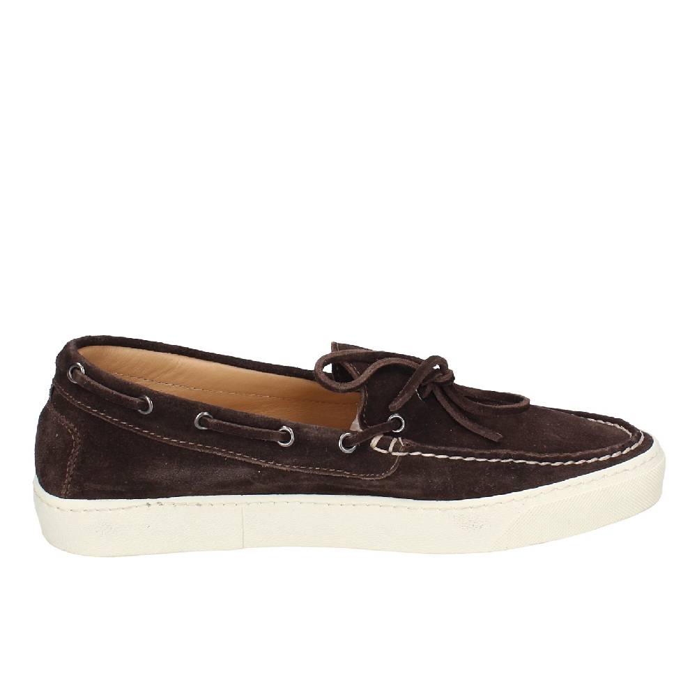 scarpe uomo STOKTON mocassini marrone camoscio EX37 Saldi