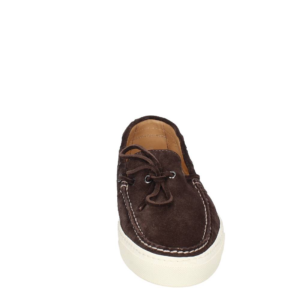 scarpe uomo STOKTON mocassini marrone camoscio EX37 Saldi