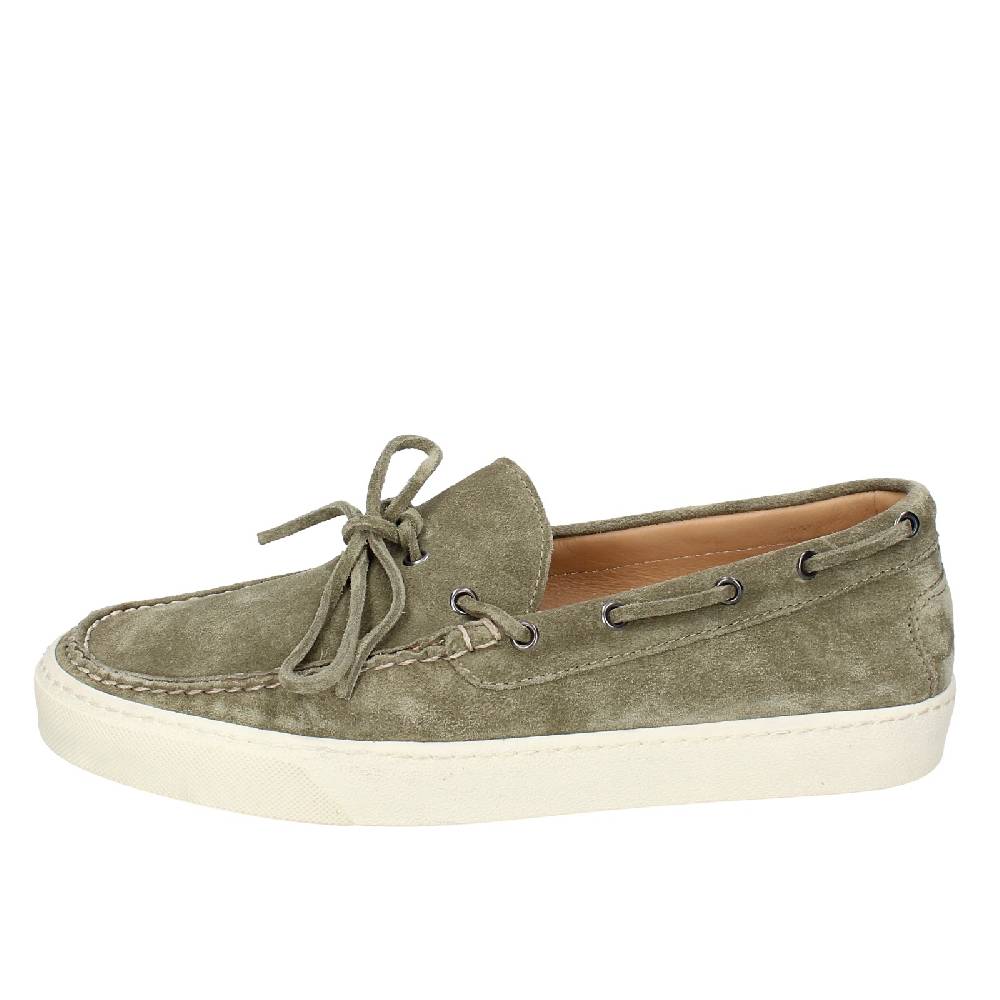 scarpe uomo STOKTON mocassini verde camoscio EX45 Hotsell