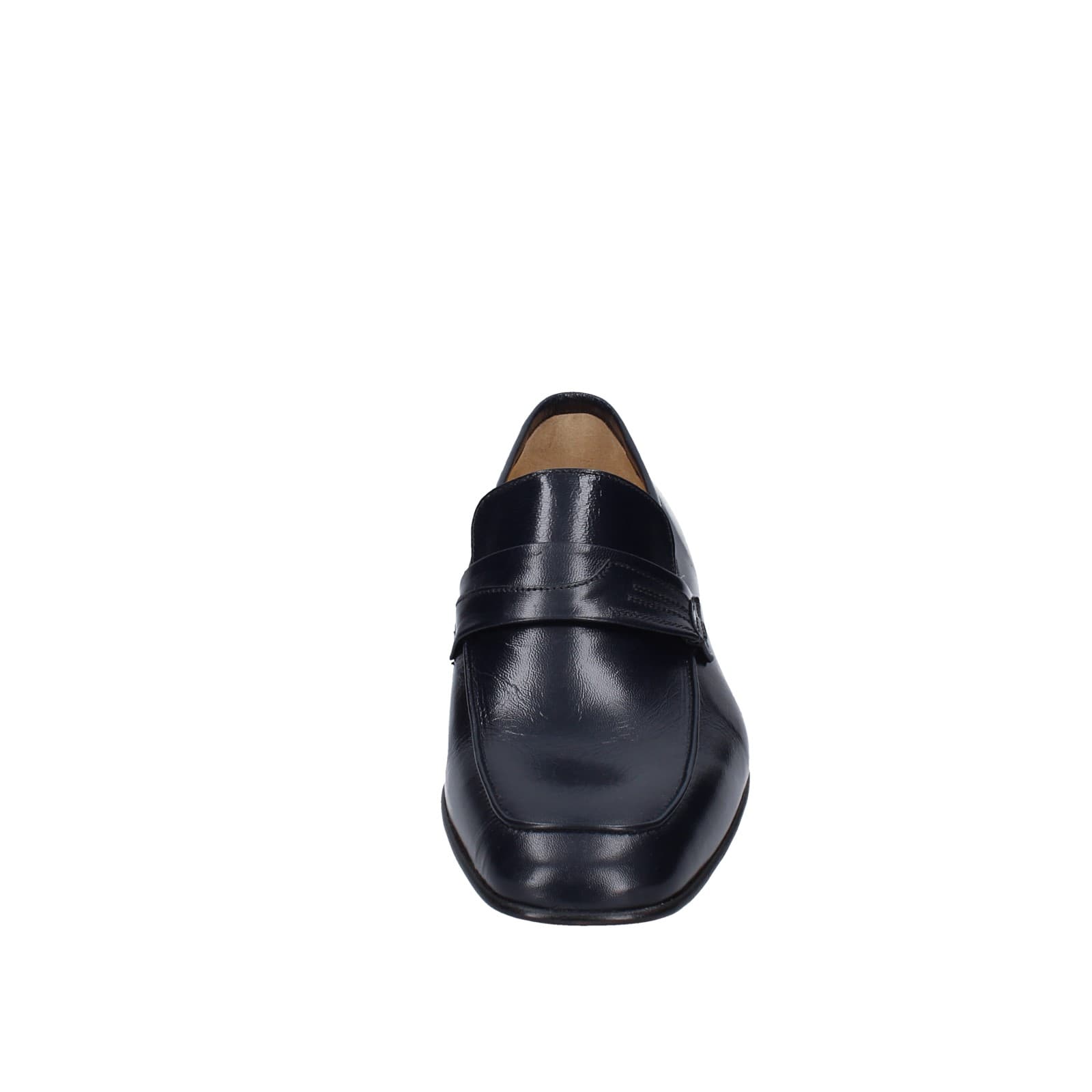 scarpe uomo HENRY LOGAN mocassini blu pelle EY168 I Più Venduti