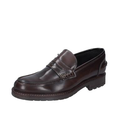 scarpe uomo BRUNO VERRI mocassini marrone pelle BC295 In Saldo