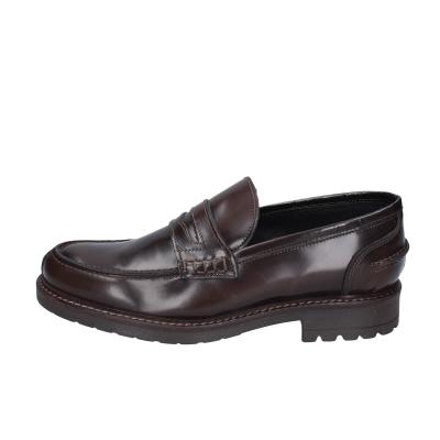 scarpe uomo BRUNO VERRI mocassini marrone pelle BC295 In Saldo