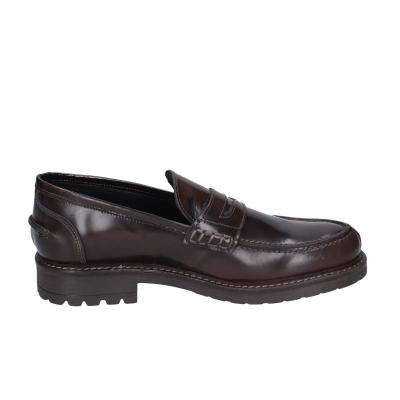 scarpe uomo BRUNO VERRI mocassini marrone pelle BC295 In Saldo