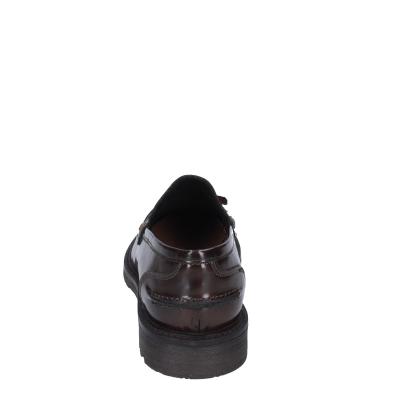 scarpe uomo BRUNO VERRI mocassini marrone pelle BC297 Nuova