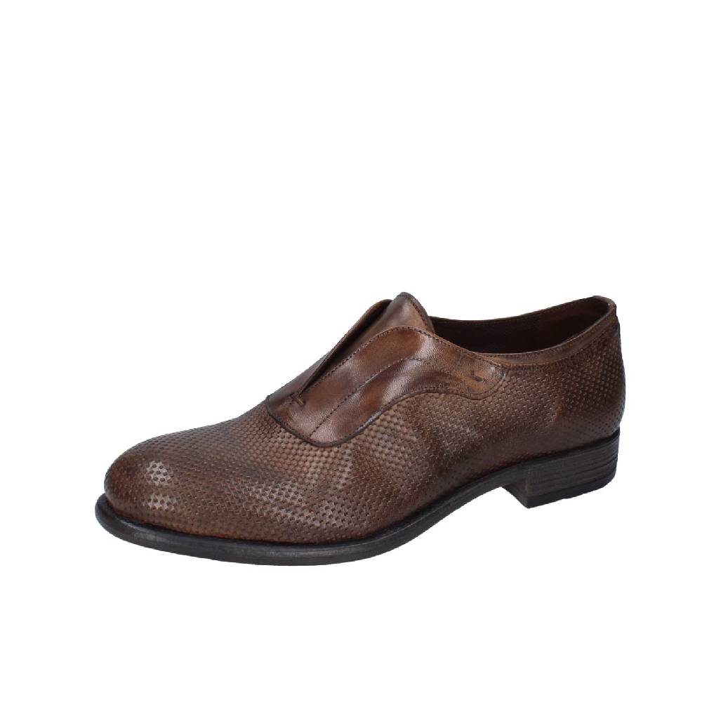 scarpe uomo EVEET mocassini marrone pelle 20150 EZ160
