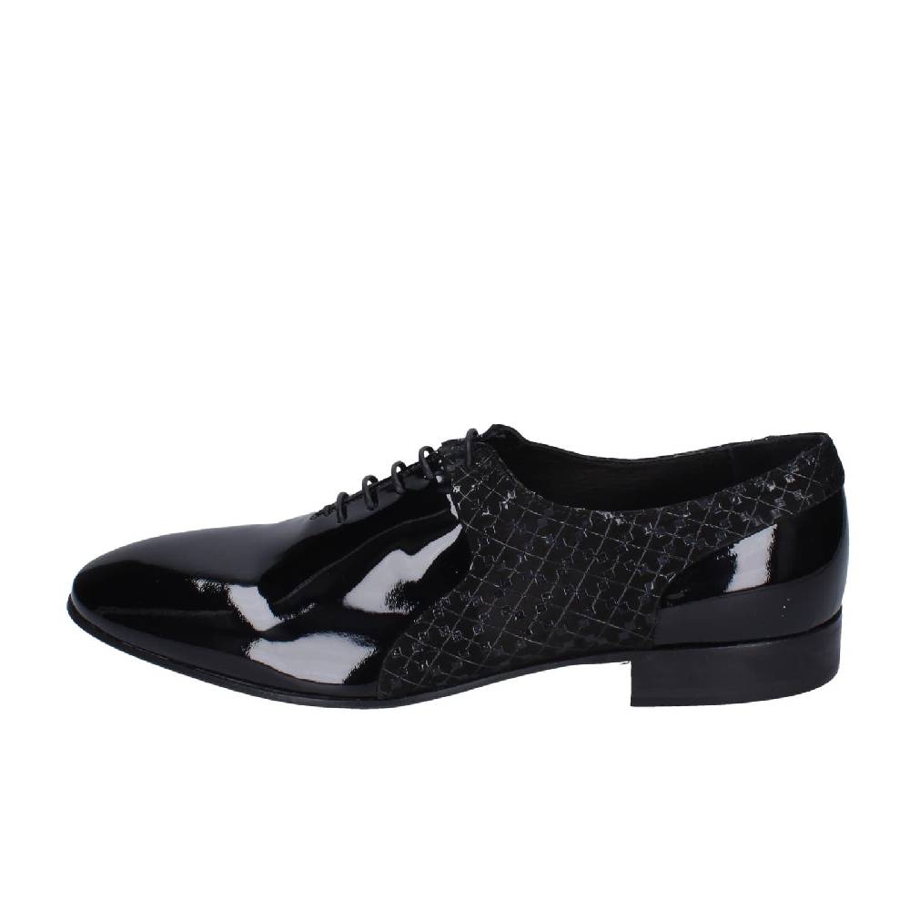 scarpe uomo EVEET classiche nero vernice EZ200 Grande vendita