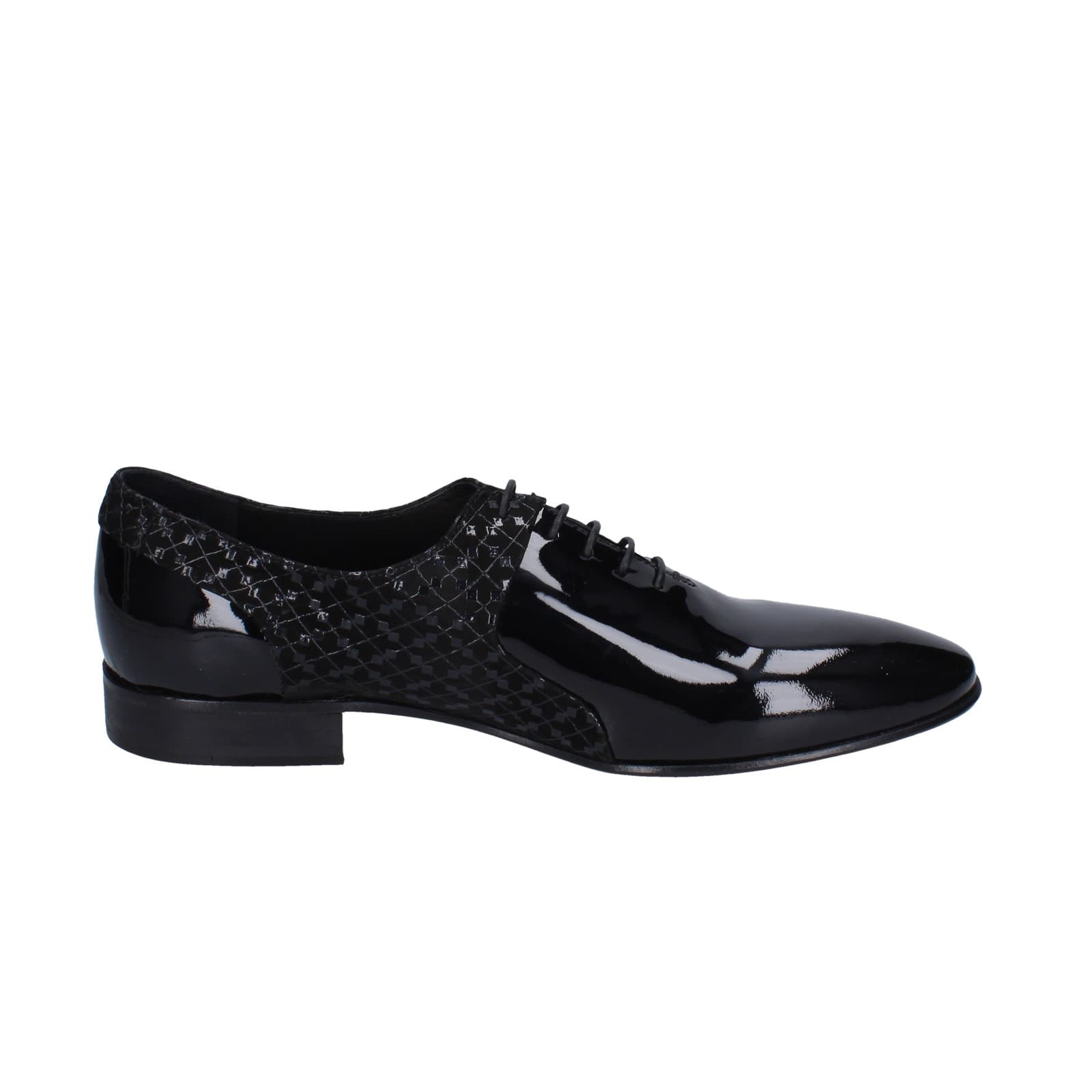 scarpe uomo EVEET classiche nero vernice EZ200 Grande vendita