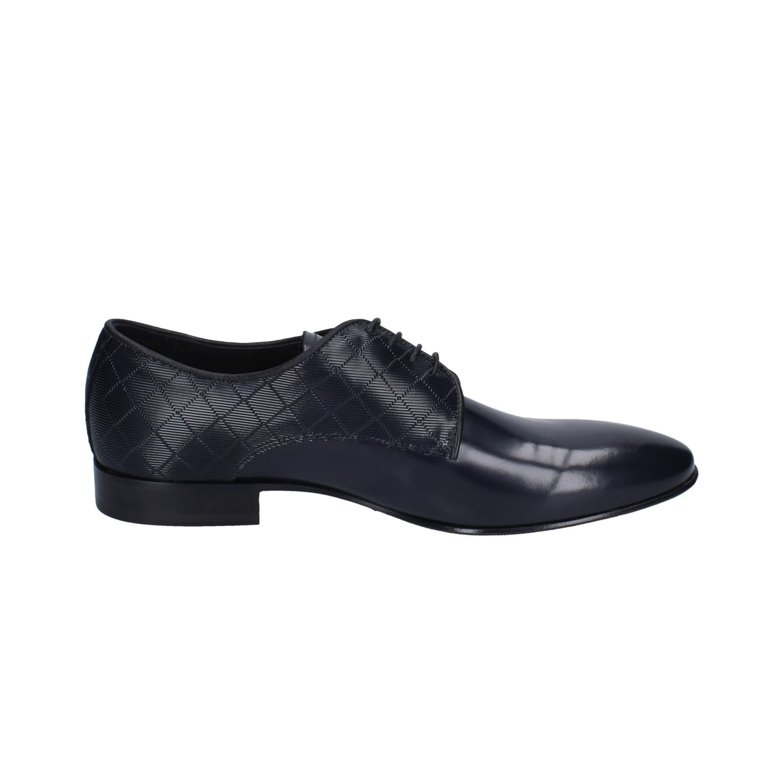 scarpe uomo EVEET classiche blu pelle EZ227 Flash Sale