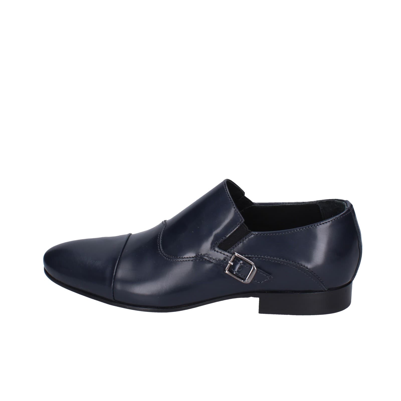 scarpe uomo EVEET classiche blu pelle lucida 15028 EZ153 Fornitura limitata