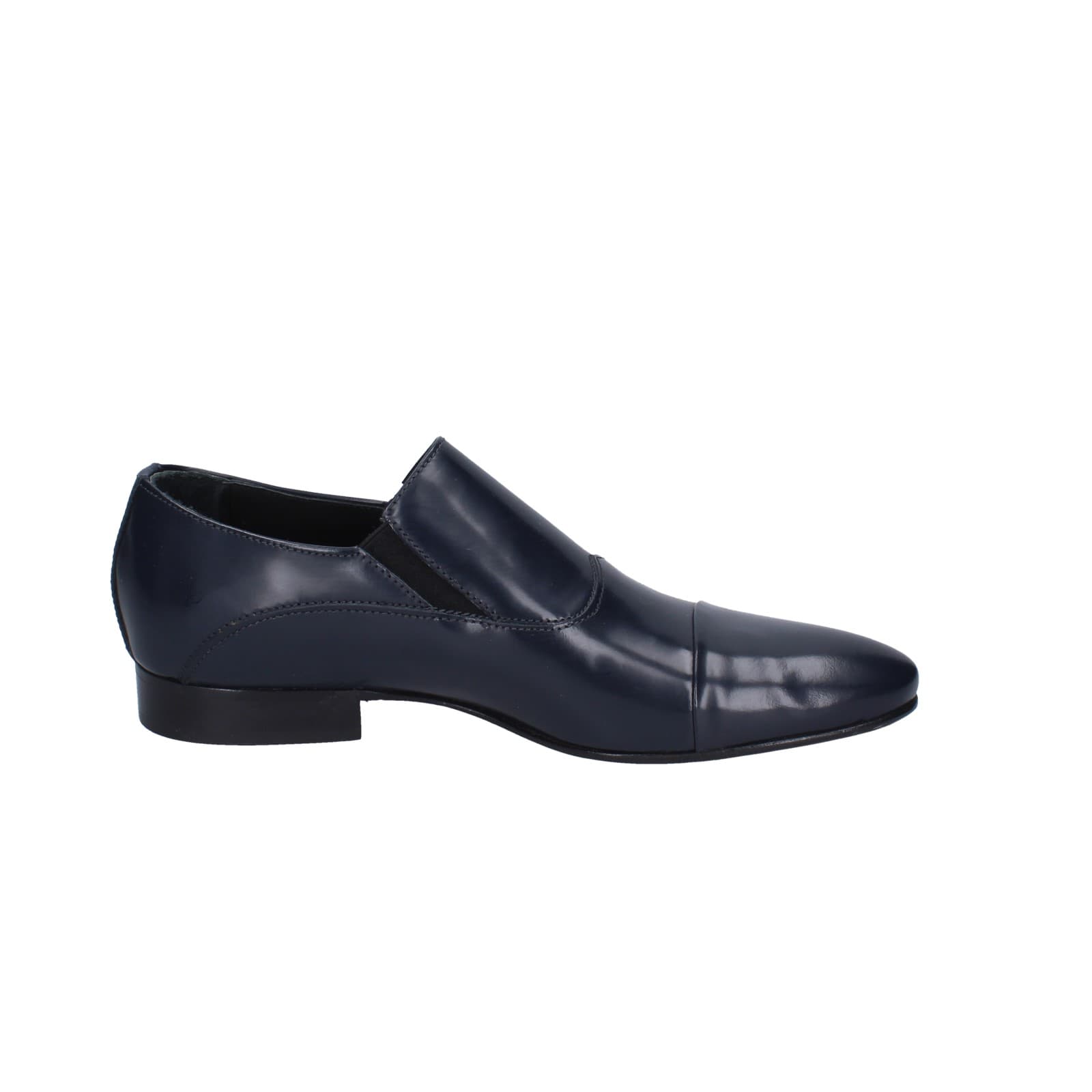 scarpe uomo EVEET classiche blu pelle lucida 15028 EZ153 Fornitura limitata
