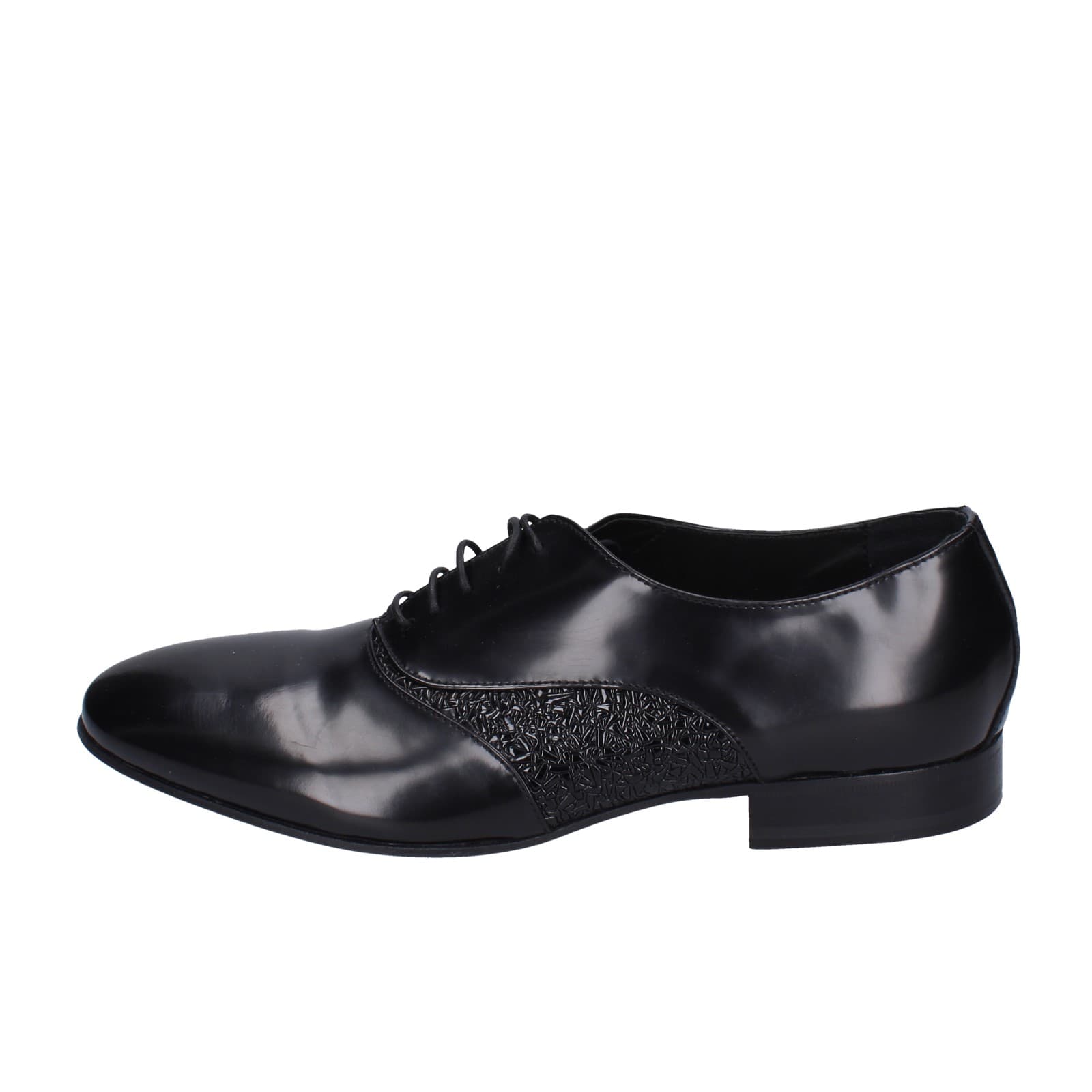 scarpe uomo EVEET classiche nero pelle EZ217 Shopping online