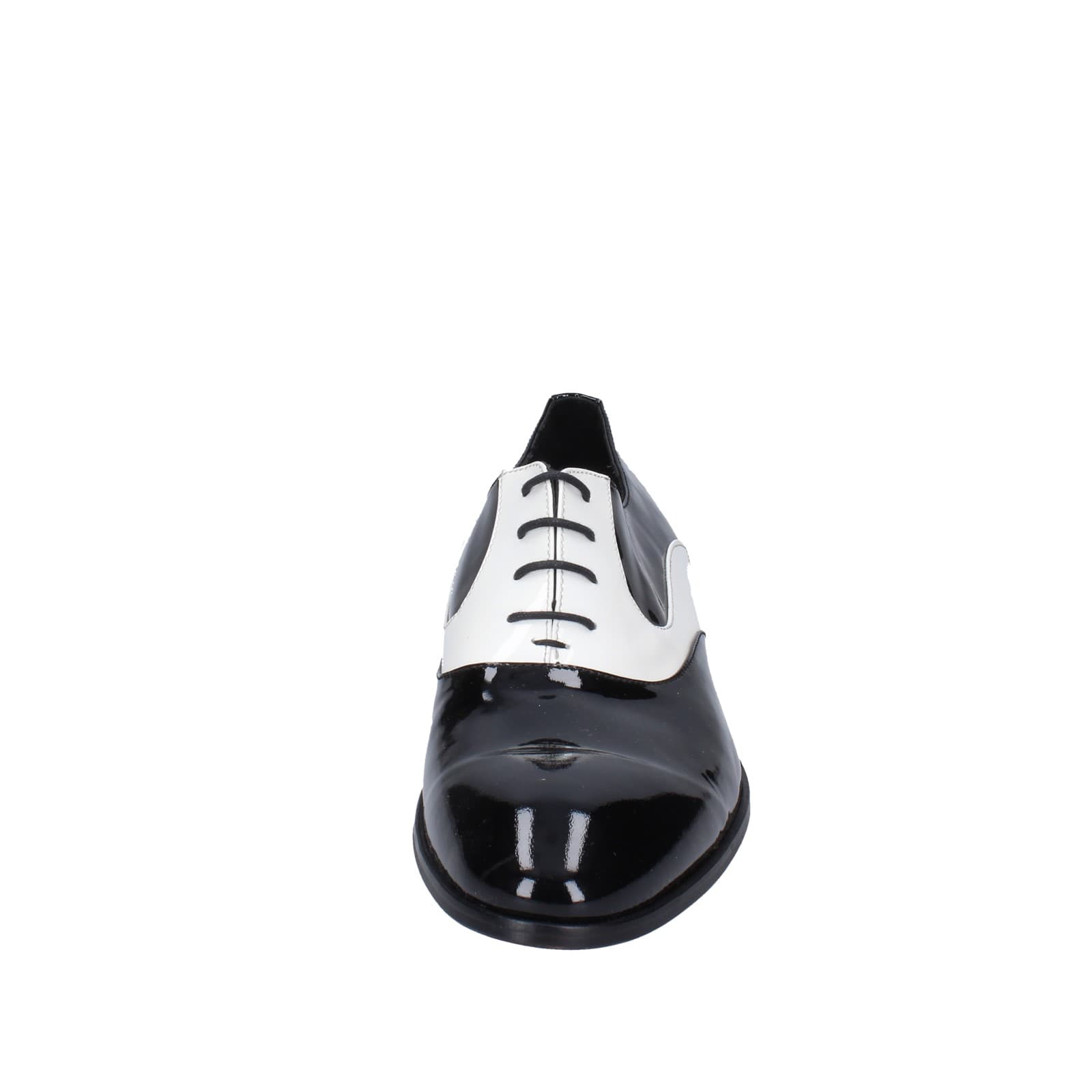 scarpe uomo EVEET classiche bianco vernice nero EZ194 Offerta Pasqua