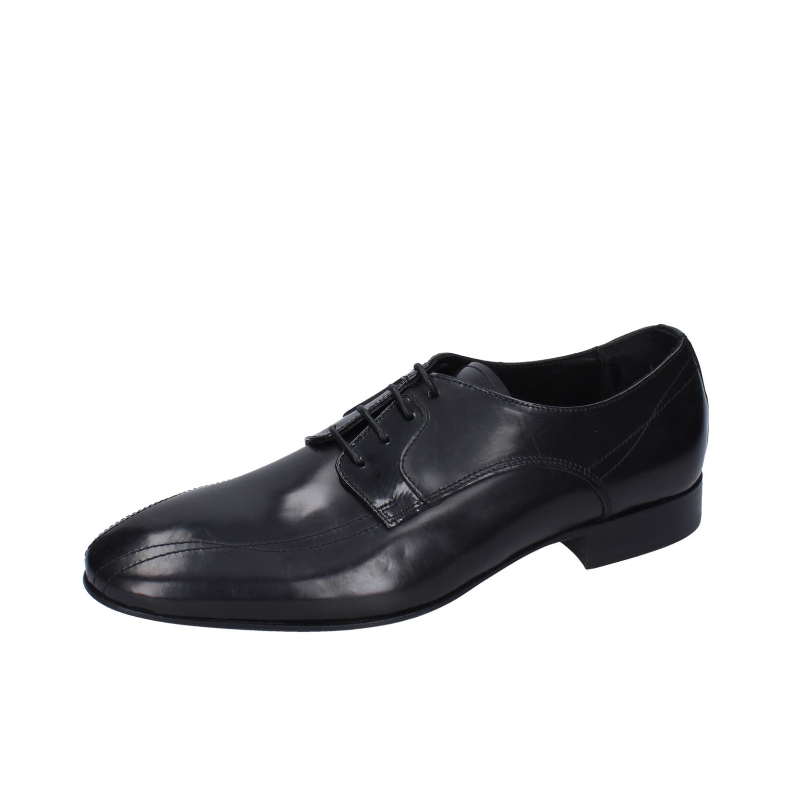 scarpe uomo EVEET classiche nero pelle lucida 19409 EZ158