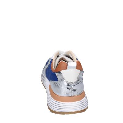 scarpe uomo MOMA sneakers blu tessuto argento pelle 4AS401-CRN BC77 Offerta migliore