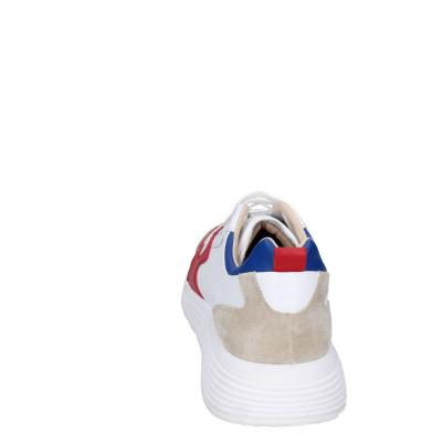 scarpe uomo MOMA sneakers bianco pelle rosso 4AS401-CRF BC97 Online Outlet