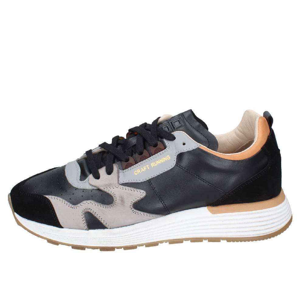 scarpe uomo MOMA sneakers nero pelle grigio camoscio 4AW358 EY526 Lightning offer