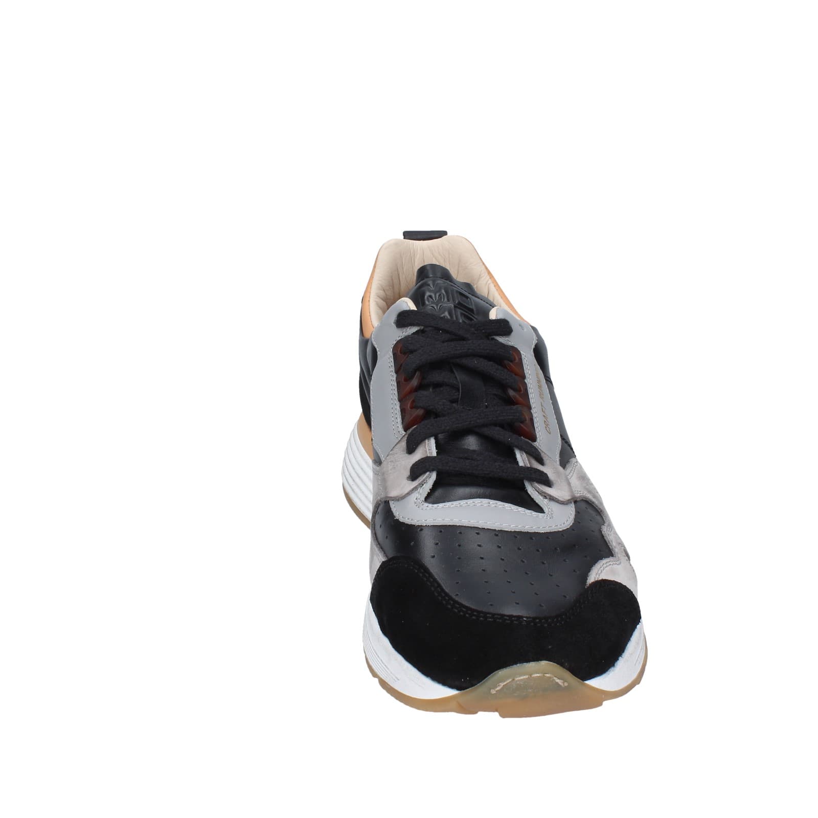 scarpe uomo MOMA sneakers nero pelle grigio camoscio 4AW358 EY526 Lightning offer