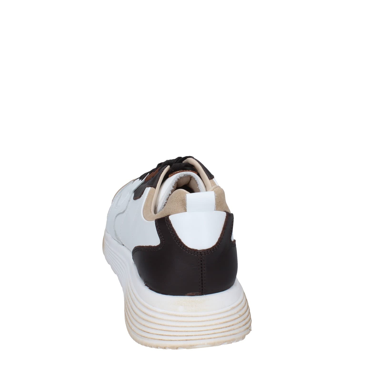 scarpe uomo MOMA sneakers bianco pelle marrone camoscio 61301A EY525 Grandi sconti