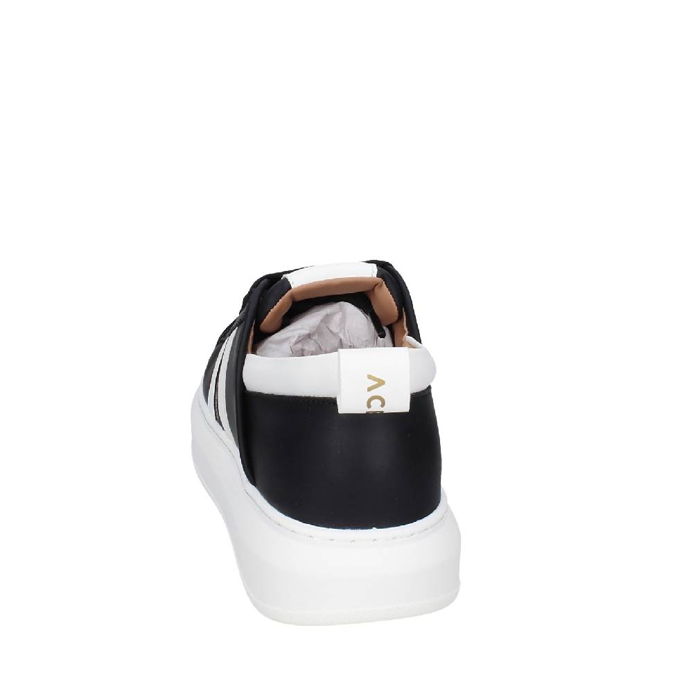 scarpe uomo ALEXANDER SMITH sneakers nero pelle sintetica bianco EX602 Offerte giornaliere