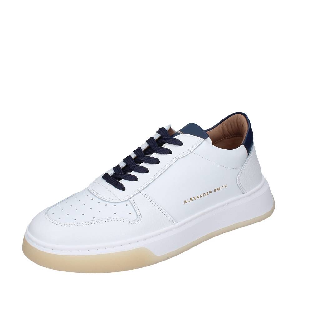 scarpe uomo ALEXANDER SMITH sneakers bianco pelle EX535 Super Saving Price