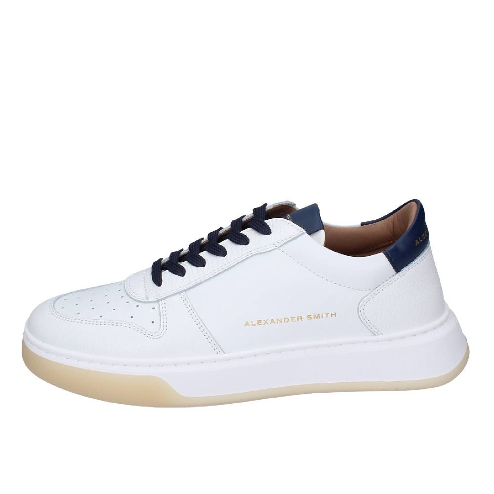 scarpe uomo ALEXANDER SMITH sneakers bianco pelle EX535 Super Saving Price