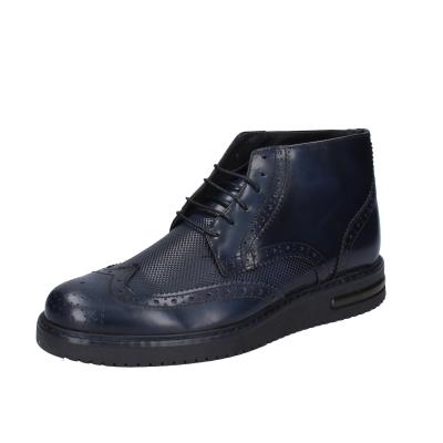 scarpe uomo BRUNO VERRI stivaletti blu pelle BC283 Ultimi tre giorni