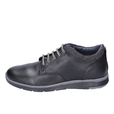 scarpe uomo 4.0 stivaletti nero pelle tessuto BE413 Sostegno trimestrale