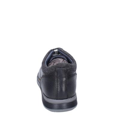 scarpe uomo 4.0 stivaletti nero pelle tessuto BE413 Sostegno trimestrale
