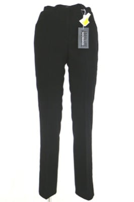 pantaloni donna ABSOLUTE 42 nero viscosa poliestere lycra AN642 Limitato a 3 giorni