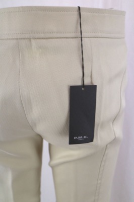 pantaloni Donna P. M. E. (PME) 42 poliestere cotone elastan beige AN585 Esporta salva