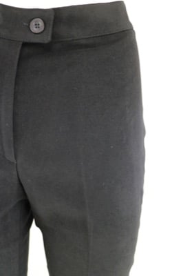pantaloni donna ABSOLUTE 40 nero viscosa poliestere lycra AN638 In vendita