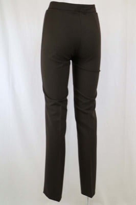 pantaloni donna ABSOLUTE 40 marrone poliestere lycra AN327 Duty-free