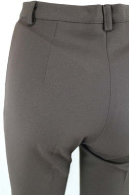 pantaloni donna ABSOLUTE 40 marrone poliestere AN539 Italy
