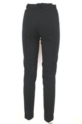 pantaloni donna ABSOLUTE 40 nero poliestere lycra AN537 Nuovo