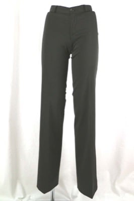 pantaloni donna STRENESSE 38 verde scuro poliestere AN374 Qualità