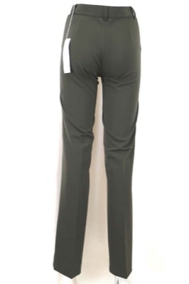 pantaloni donna STRENESSE 38 verde scuro poliestere AN374 Qualità
