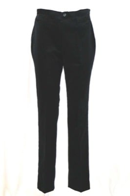 pantaloni donna MADE IN ITALY 46 nero cotone AN371 Vendita