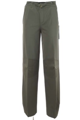 pantaloni donna STRENESSE 38 verde scuro poliestere AN364 Spedizione Gratuita