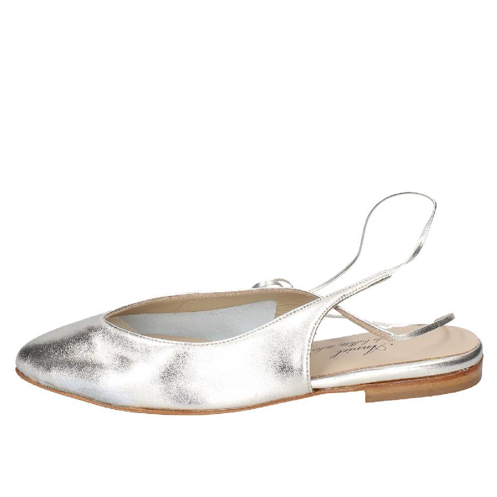 scarpe donna ANNIEL ballerine platino pelle EX275 Pezzi Unici