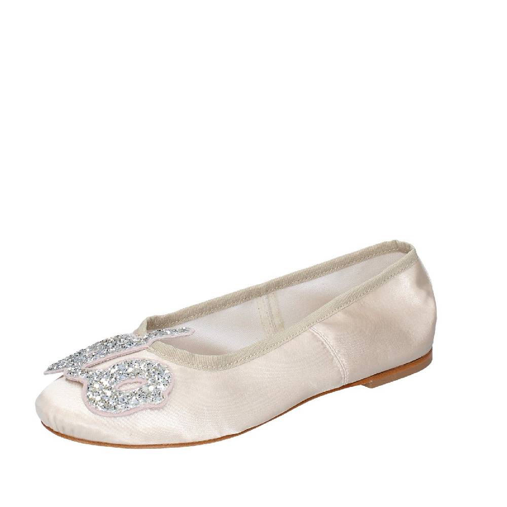 scarpe donna ANNIEL ballerine beige tessuto EX260 Qualità Garantita