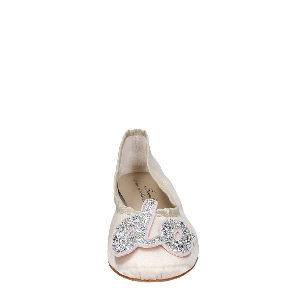 scarpe donna ANNIEL ballerine beige tessuto EX260 Qualità Garantita