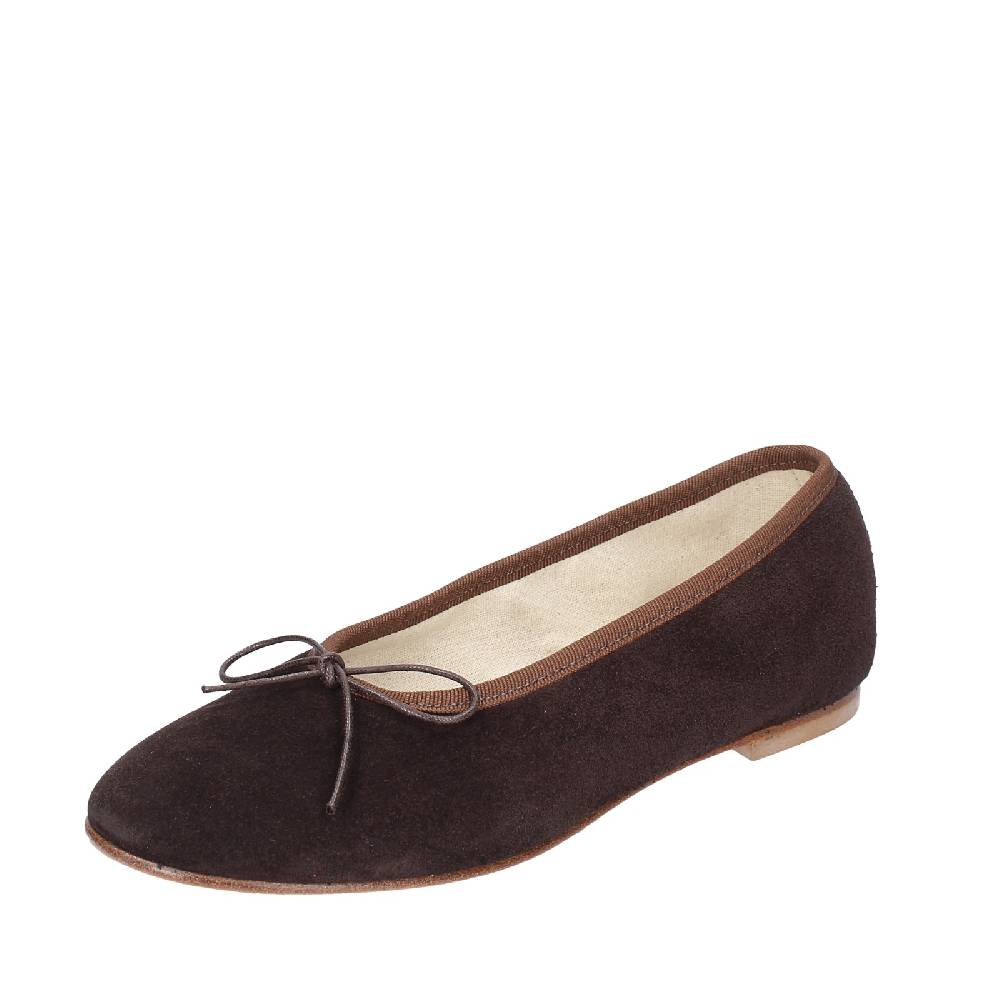 scarpe donna ANNIEL ballerine marrone camoscio EX285 Acquista Ora