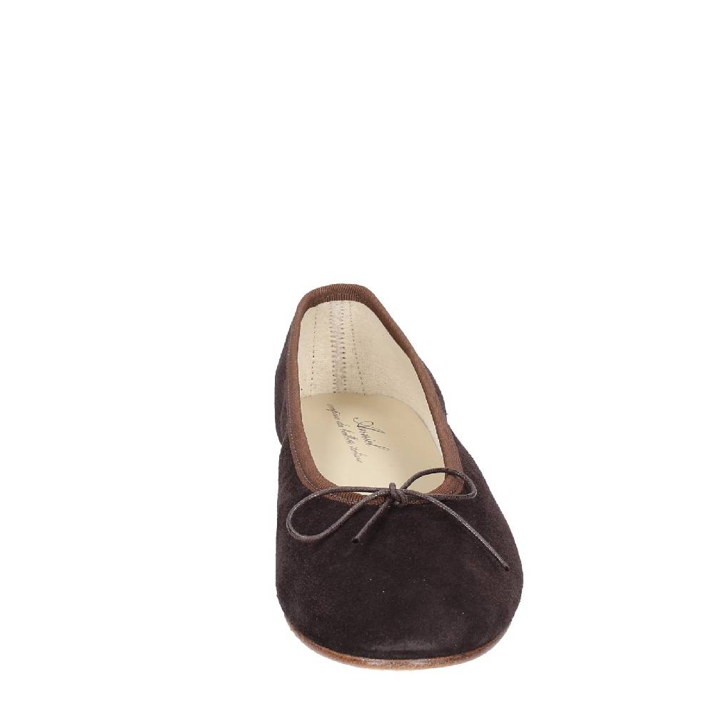 scarpe donna ANNIEL ballerine marrone camoscio EX285 Acquista Ora