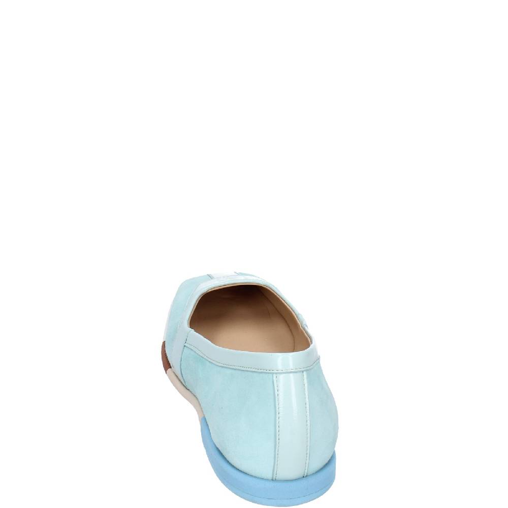 scarpe donna FABI ballerine celeste camoscio vernice EX305 Promozione Limitata