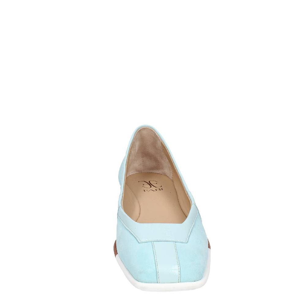 scarpe donna FABI ballerine celeste camoscio vernice EX305 Promozione Limitata