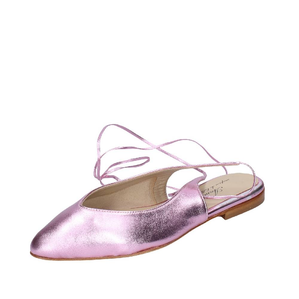 scarpe donna ANNIEL ballerine rosa pelle EX245 Fino Al -60%